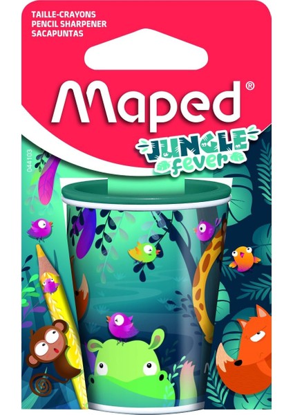 – Metal Kutu Kalemtıraş – Farklı Çaplarda Iki Delik – Büyük Yedek Kapasite – Jungle Fever Dekoru – Geri Dönüştürülebilir Karton Ambalaj modelleri