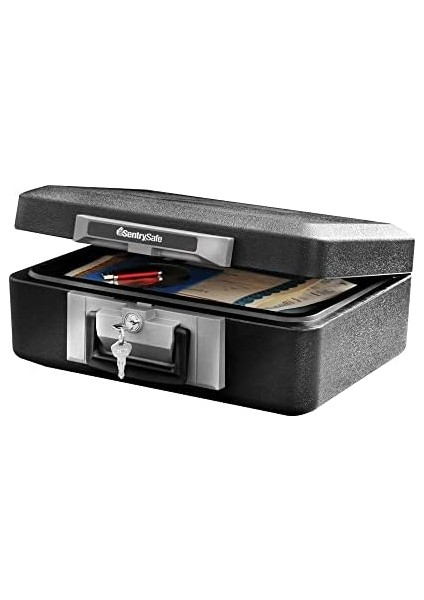 Tuş Kilidi ile Yanmaz Kasa, Para, Takı, Belgeler, 0,25 Fit Küp, 6,3 x 15,3 x 12,1 Inç, 1160 fiyatları