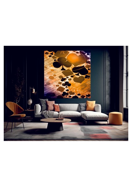 Muhteşem Poker Kartları Temperli Cam Üzerine Tablo Sevgilinize Yılbaşı Hediye fiyatları