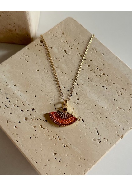 TURUNCU YELPAZE KOLYE