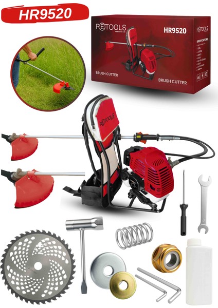 HR9520 Bordo Sırt Tırpan