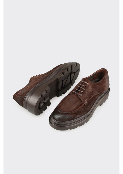 Kahve Deri Erkek Günlük Ayakkabı modelleri