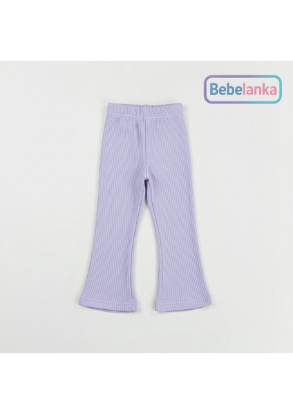 Kız Çocuk %100 Pamuk Lila Desenli Bisiklet Yaka Günlük Takım 995564 modelleri