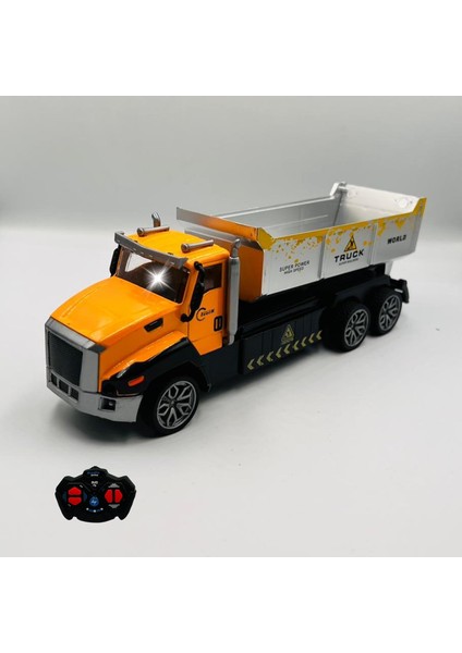 Uzaktan Kumandalı Kamyon Şarjlı Işıklı Metal Kasa Dorse Hareketli Full Fonksiyon Iş Makinesi R/c Araç modelleri