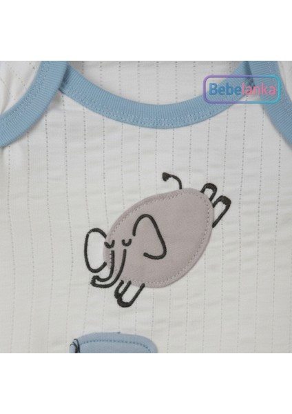 Unisex Bebek Kapitone Body ve Pantolon 2'li Takım Mavi 335215 fırsatları