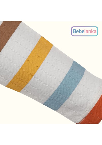 Unisex %100 Pamuk Ribana Zıbın (Body) Turuncu Fitilli Pantolon 2'li Takım 544726 indirimleri