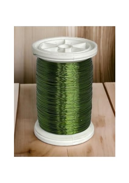 Filografi 0.30 mm (100GR- 150M) Zeytin Yeşili Renkli Bakır Filografi Teli modelleri