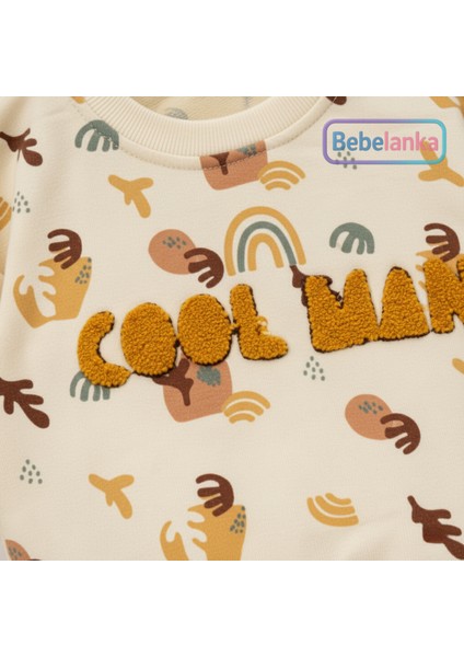 Erkek Çocuk Camel Desenli Kışlık Sweatshirt ve Pantolon Takımı 952593 fırsatları