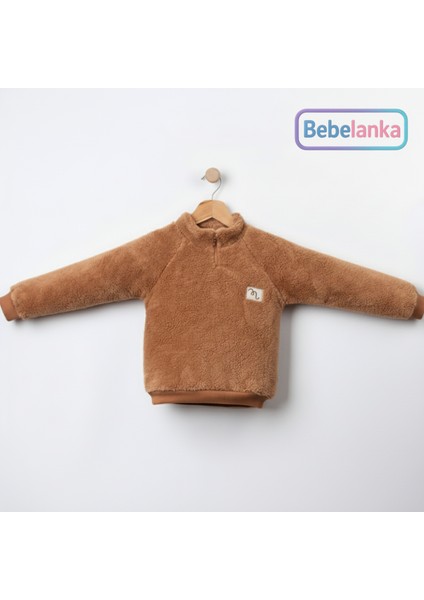 Erkek Çocuk Taba Rengi Yarım Fermuarlı Welsoft Ayıcıklı Eşofman Takımı 989415 fiyatları