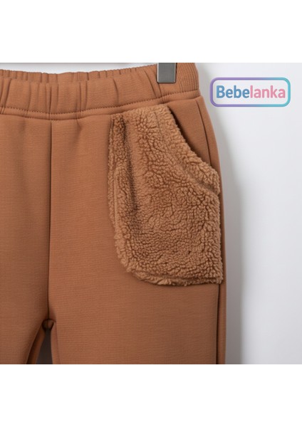 Erkek Çocuk Taba Rengi Yarım Fermuarlı Welsoft Ayıcıklı Eşofman Takımı 989415 indirimleri