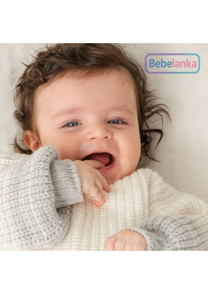 Erkek Bebek %100 Pamuk Polo Yaka Degrade Kazak Zıbın Pantolon 3'lü Takım 489489