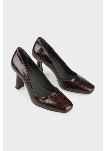 Kahve Deri Kadın Stiletto fiyatları