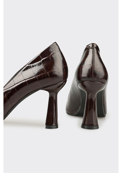 Kahve Deri Kadın Stiletto fırsatları