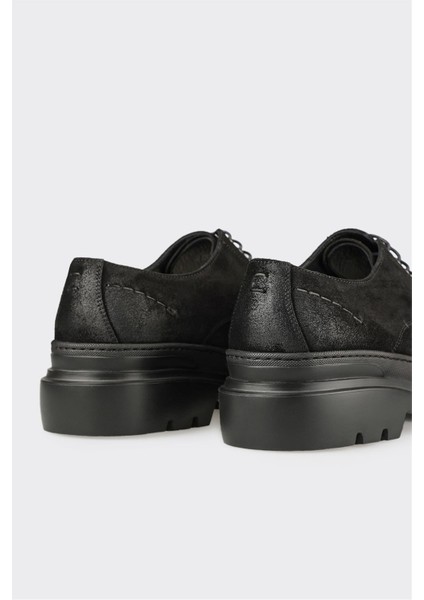 Siyah Deri Erkek Günlük Ayakkabı indirimleri