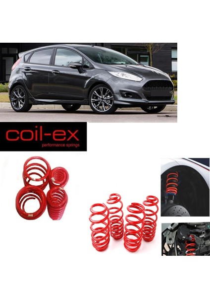 Ford Fiesta 2009-2017 Coil-Ex 4.5cm Spor Yay