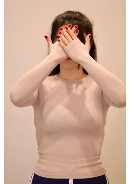 Bisiklet Yaka Parmak Geçmeli Kaliteli Buzzy Kumaş Badi modelleri