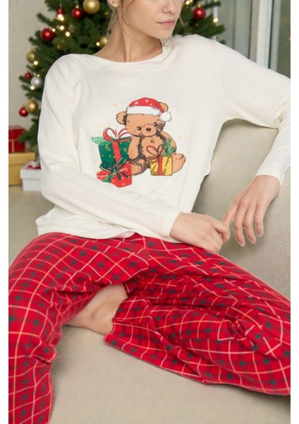 - Anne–kız Yılbaşı Pijama Takımı (Anne Pijama)