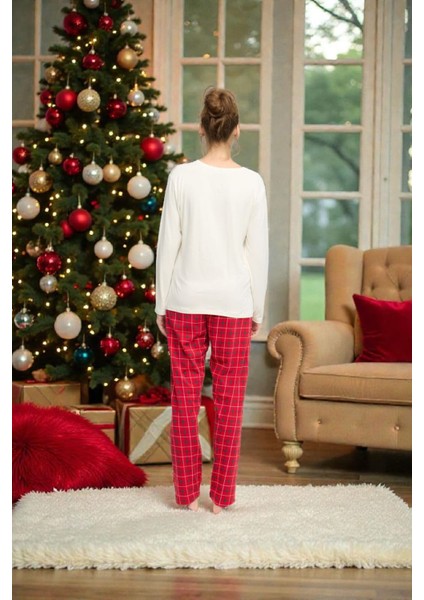 - Anne–kız Yılbaşı Pijama Takımı (Anne Pijama)