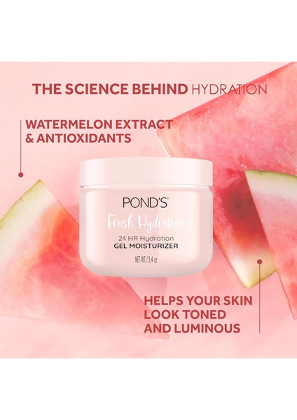 Ponds Karpuz Içerikli ve Antioksidanlar Nemlendirici Jel 96.4 gr fiyatları