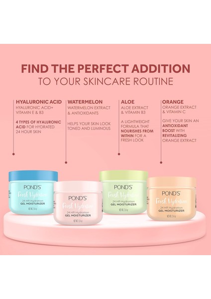 Ponds Karpuz Içerikli ve Antioksidanlar Nemlendirici Jel 96.4 gr indirimleri