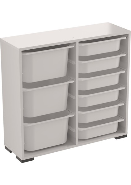 Carla 9 Sepetli Çok Amaçlı Ofis Dolabı Beyaz fırsatları