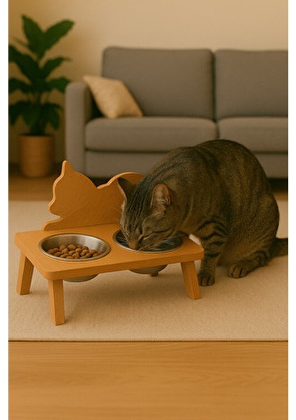 Ahşap Mama Su Kabı APVM13 Ergonomik Tasarım ve Kolay Temizlik Özellikli fiyatları