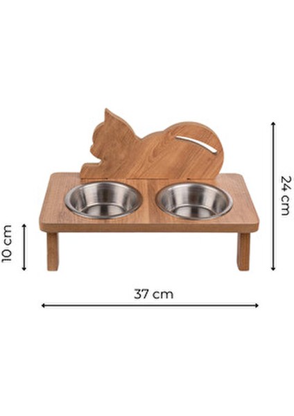 Ahşap Mama Su Kabı APVM13 Ergonomik Tasarım ve Kolay Temizlik Özellikli modelleri