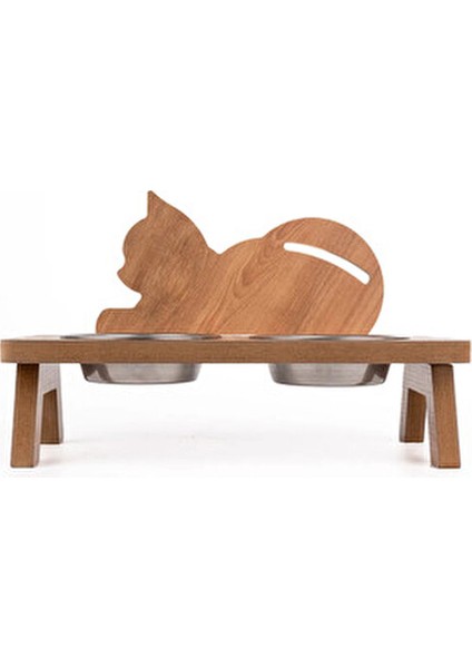 Ahşap Mama Su Kabı APVM13 Ergonomik Tasarım ve Kolay Temizlik Özellikli fırsatları