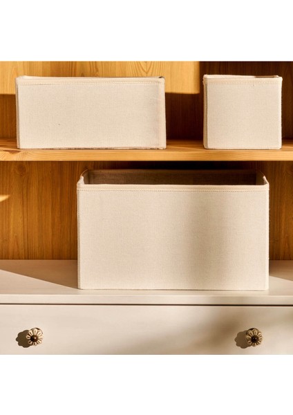 Ella Katlanabilir Organizer Sepet Naturel (28X13X13 Cm) indirimleri