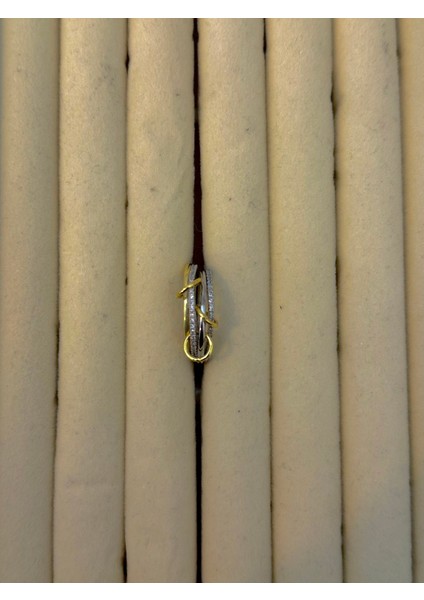 4'lü Zirkon Taşlı Gold Yüzük