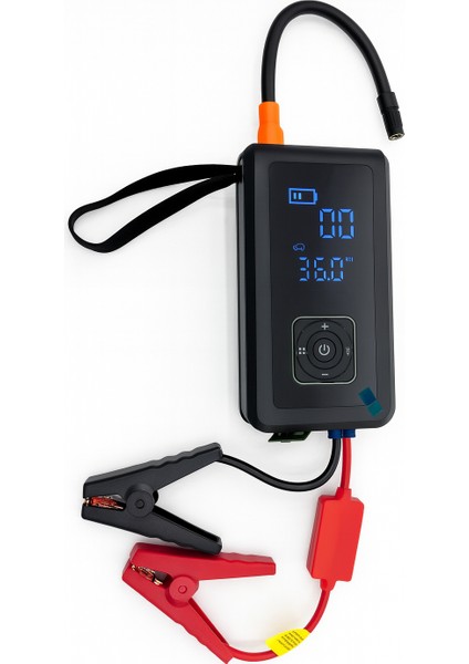 Akü Takviye Cihazı Taşınabilir Araç Motosiklet,top Vs Şişirme Pompası Hava Kompresörü