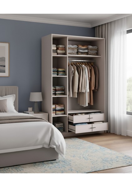 Glen Orma 3 Kapaklı Çekmeceli Dolap