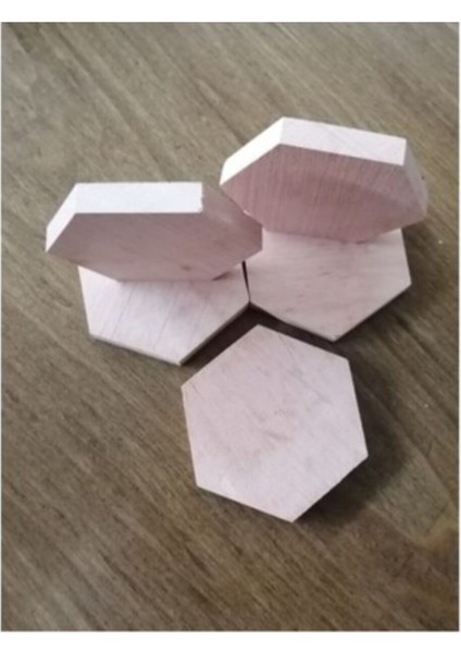 Kahverengi Ahşap Altıgen Seti, 6 Parça, Şık ve Doğal Dekorasyon Aksesuarı modelleri