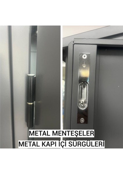 METAL BAHÇE DEPOLAMA EVİ (182X140X220) ANTRASİT indirimleri