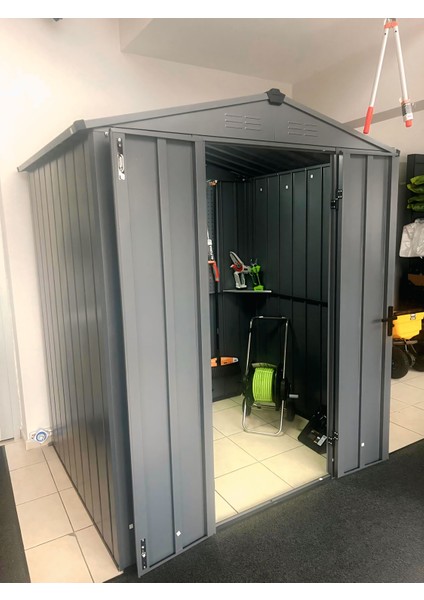METAL BAHÇE DEPOLAMA EVİ (182X140X220) ANTRASİT