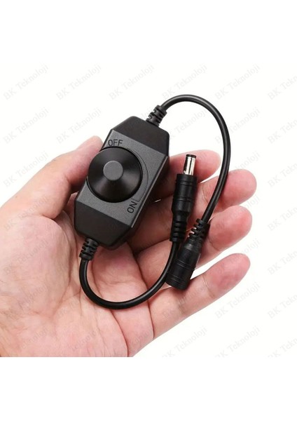 Tek Renkli Şerit LED Dc 12-24V 2A LED Dimmer Anahtarı Parlaklık Ayar Kontrol Cihazı