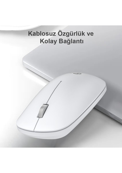 WS214 1200DPI Optik 3 Tuşlu Sağ ve Sol Elle Kullanıma Uygun Kablosuz Mouse Beyaz fiyatları