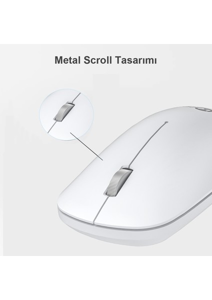 WS214 1200DPI Optik 3 Tuşlu Sağ ve Sol Elle Kullanıma Uygun Kablosuz Mouse Beyaz modelleri