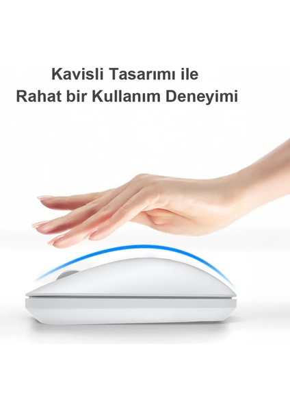 WS214 1200DPI Optik 3 Tuşlu Sağ ve Sol Elle Kullanıma Uygun Kablosuz Mouse Beyaz fırsatları