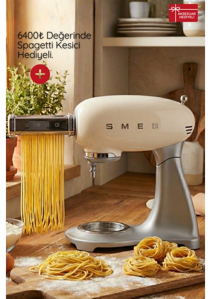 50's Style Retro Krem Stand Mikser Smf02creu