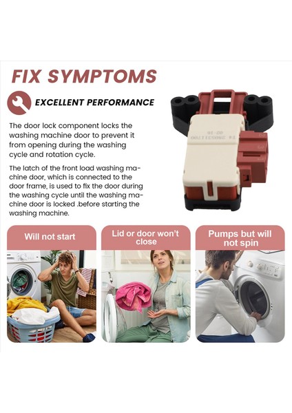 Çamaşır Makinesi Kapı Kilidi ZV-446 Çamaşır Makinesi Kapı Kilidi Anahtarı Yedek Parçaları (Yurt Dışından) modelleri