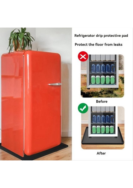 Buzdolabı Zemin Koruyucu, Mini Silikon Mat, Buzdolabı Alt Matı, Siyah (Yurt Dışından) fırsatları