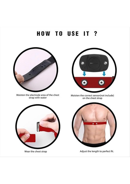 Kalp Atış Hızı Göğüs Kemeri Yedek Kemer Mavi (Yurt Dışından) fırsatları