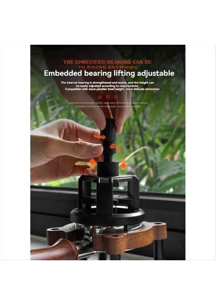 Espresso Kahve Karıştırıcı Dağıtıcı Döner Kahve Tozu Iğnesi 51MM (Yurt Dışından)