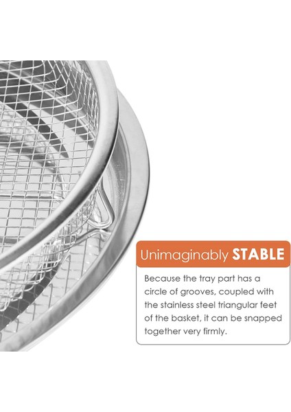 Fırın Için 2 Adet Yuvarlak Paslanmaz Çelik Fritöz Sepeti (Yurt Dışından) indirimleri