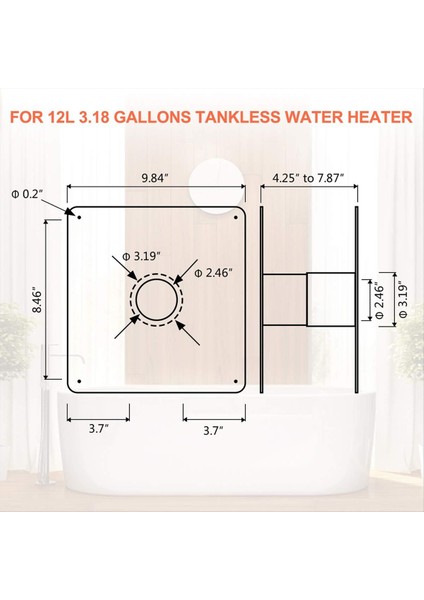 Su Isıtıcıları Için Paslanmaz Çelik Doğrudan Havalandırmalı Duvar Mandalı, (Yurt Dışından) indirimleri