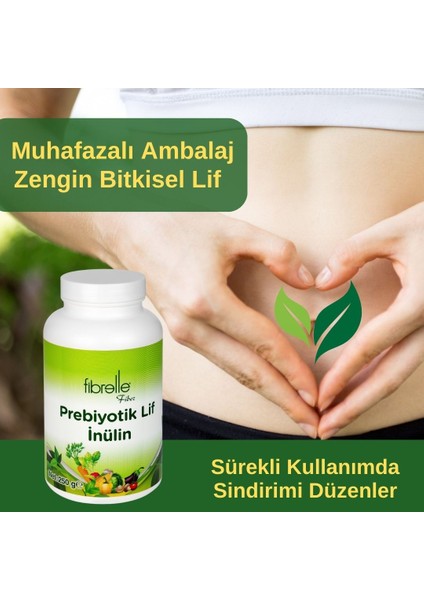 Inülin Prebiyotik Lif 250G Plastik Ambalaj 2 Adet fiyatları