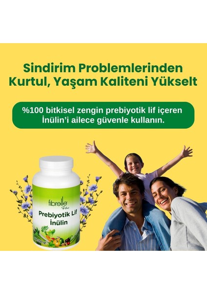 Inülin Prebiyotik Lif 250G Plastik Ambalaj 2 Adet indirimleri