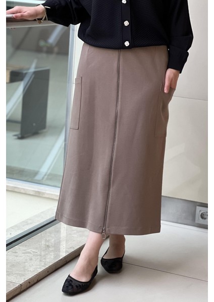 5469 Cep Detaylı Fermuarlı Etek fırsatları