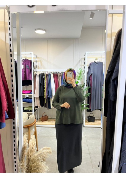 902 Basic Merserize Tunik Haki